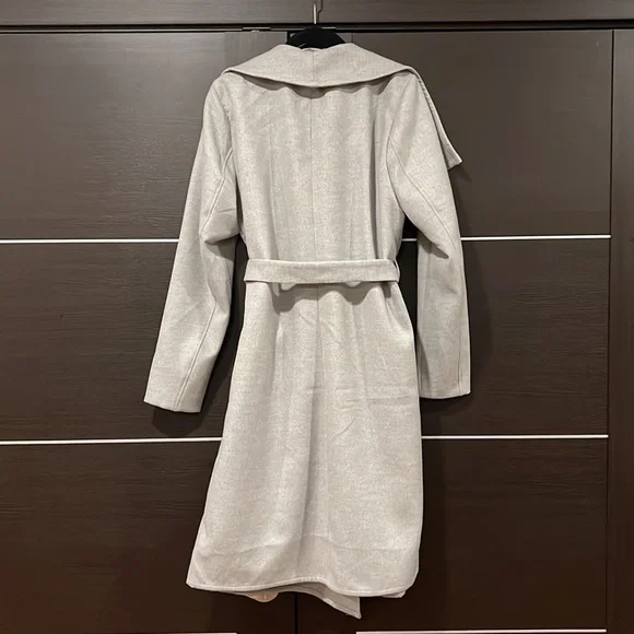 ONLY Grey Trench Coat | Large - Picture 3 of 3